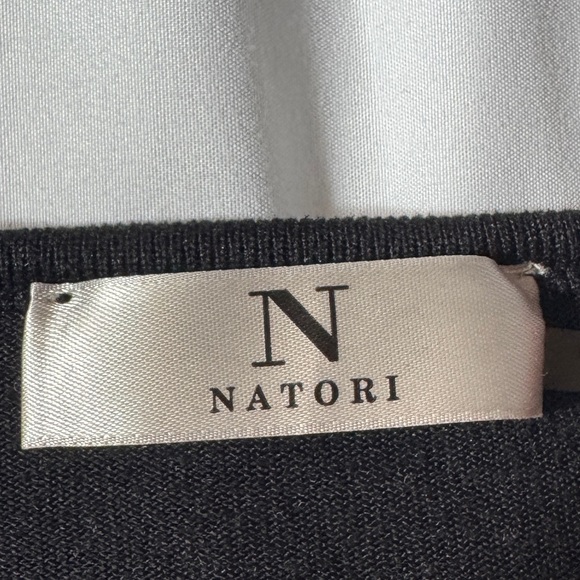 Natori Black Women's Long Sleeve Top - Picture 3 of 7